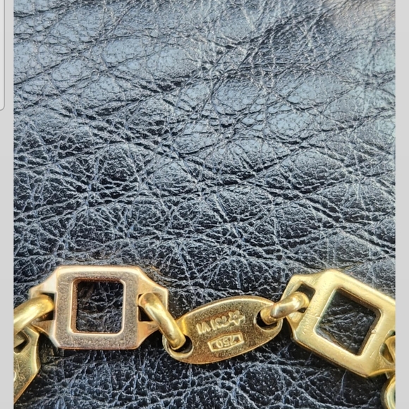 Gold-Tone Geometric Link Bracelet - Picture 3 of 7